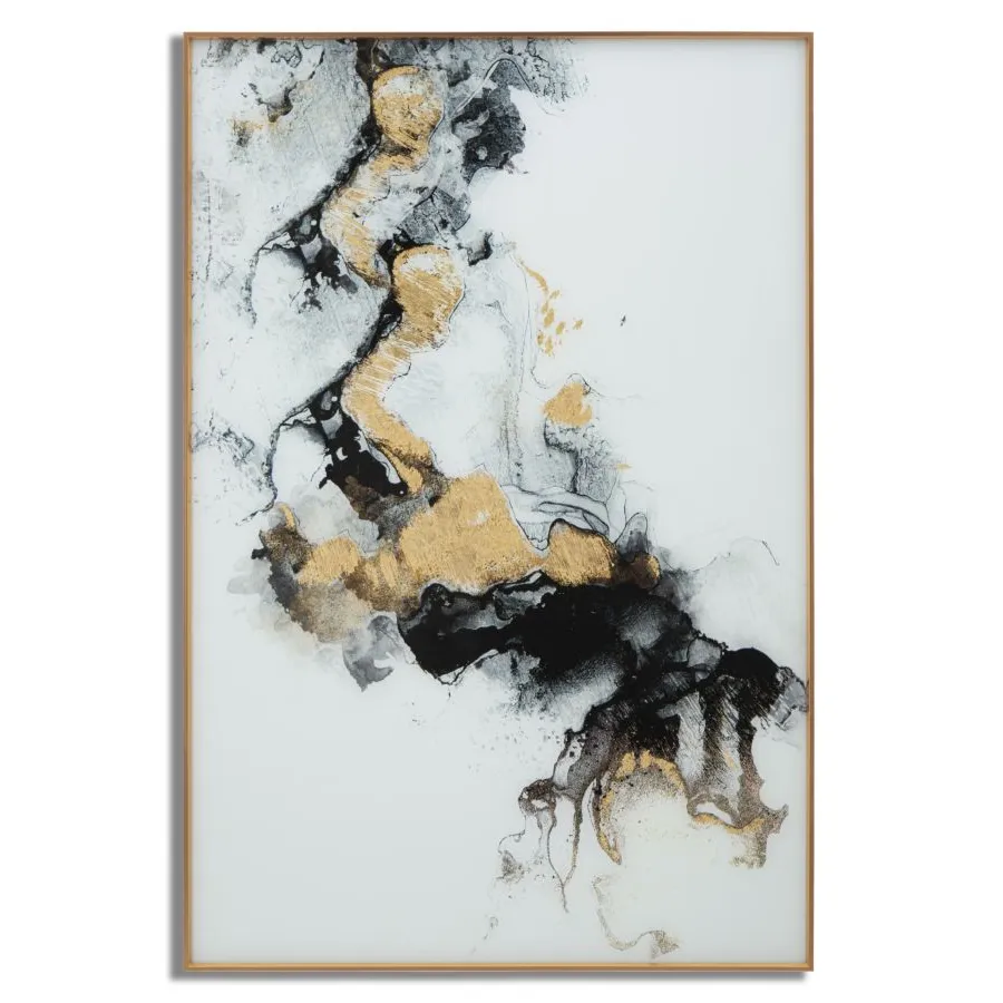 Panel szklany z ramą GHOST 80x3,5x120 cm